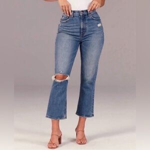 ABERCROMBIE Ultra High Rise Kick Flare Stretch Jeans Women’s Size 25